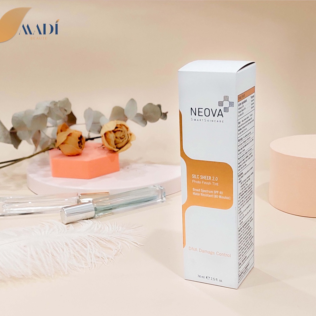 Kem chống nắng cho da dầu Neova Active Silic Sheer 2.0 SPF 40 Kcn Neova cho da mặt
