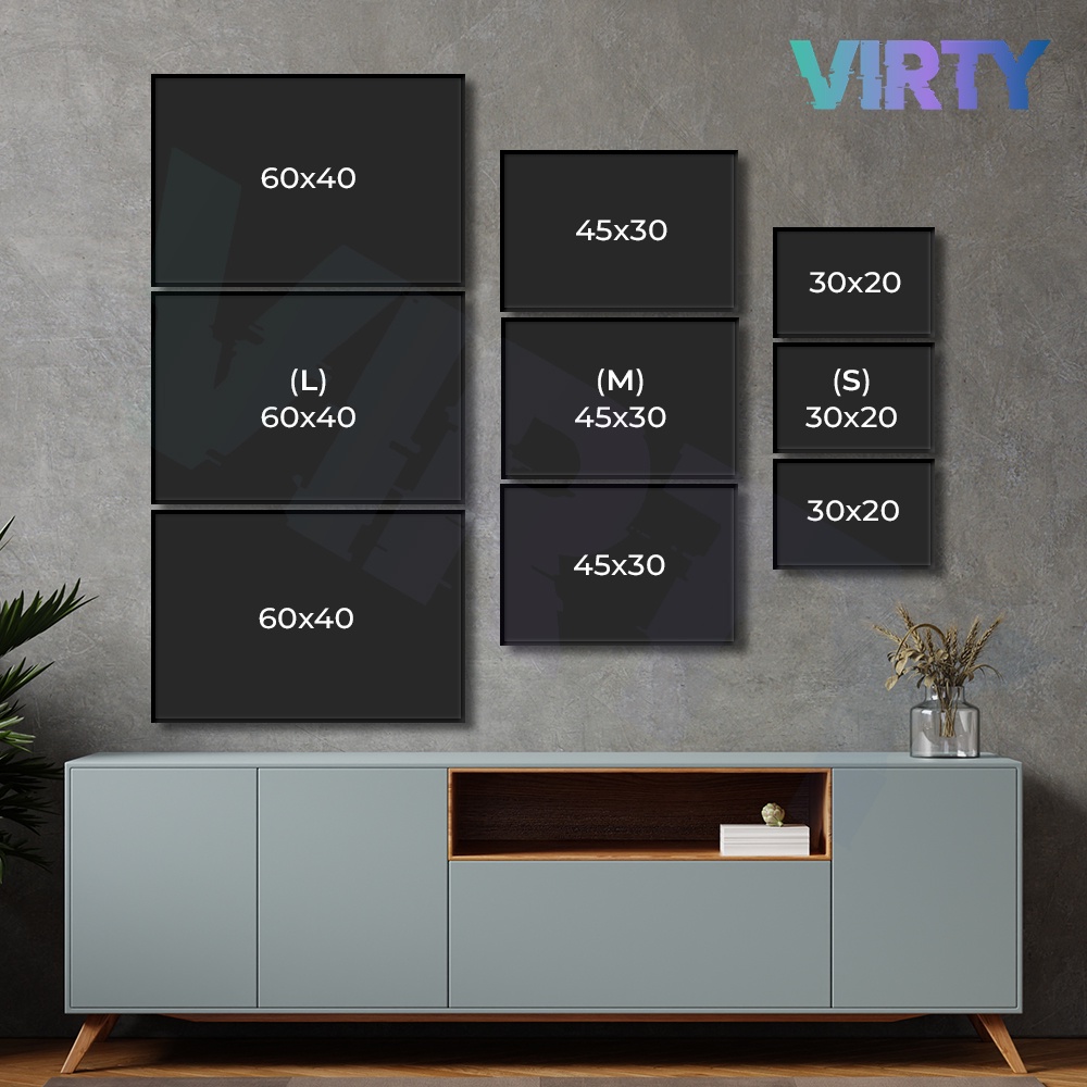 Bộ 3 Tranh treo tường không gian vũ trụ phi hành gia kèm khung composite VIRTY Tranh Canvas decor phòng ngủ SPACE ASTRON