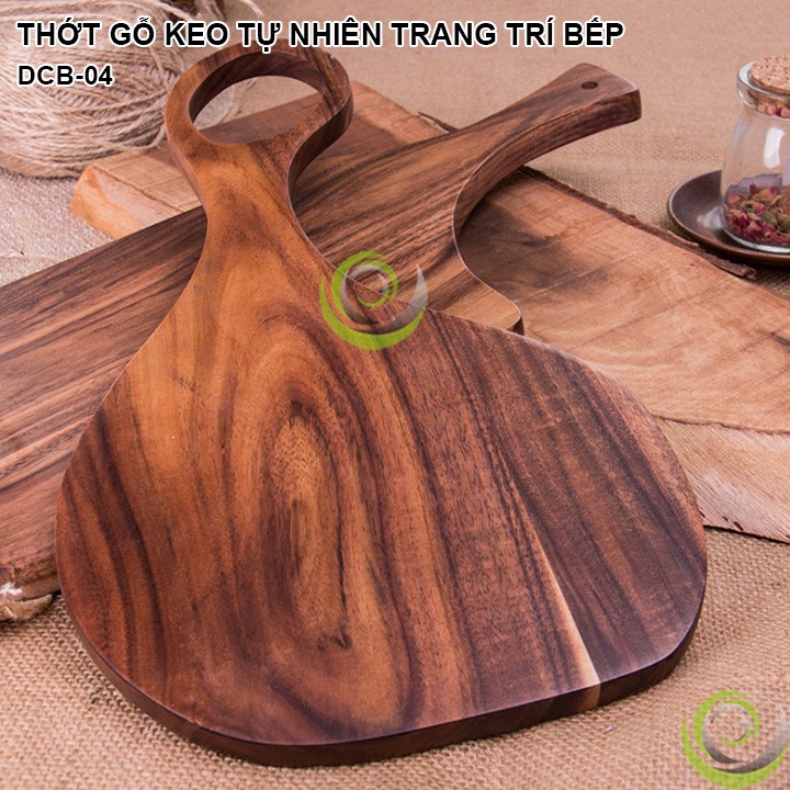 THỚT GỖ CHI KEO TỰ NHIÊN VINTAGE TRANG TRÍ BẾP ĐẠO CỤ CHỤP ẢNH SẢN PHẨM INS DCB-04