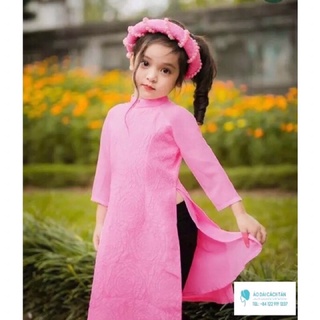 Rập giấy may áo dài bé gái