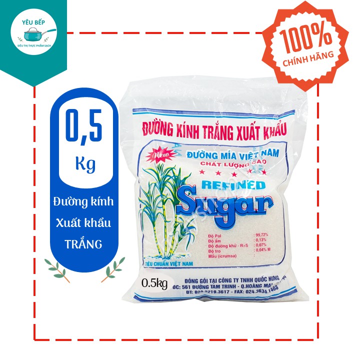 Đường kính trắng xuất khẩu 500g