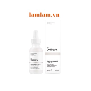 Tinh chất The Ordinary Niacinamide 10% + Zinc 1% giảm mụn, thu nhỏ lỗ chân lông 30ml