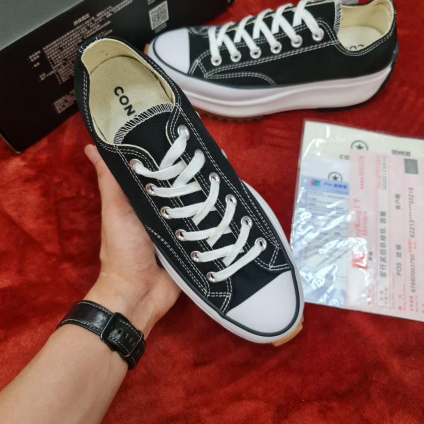 📍 Giày converse run star hike chuck taylor đen cổ thấp nam nữ độn đế cao 6cm