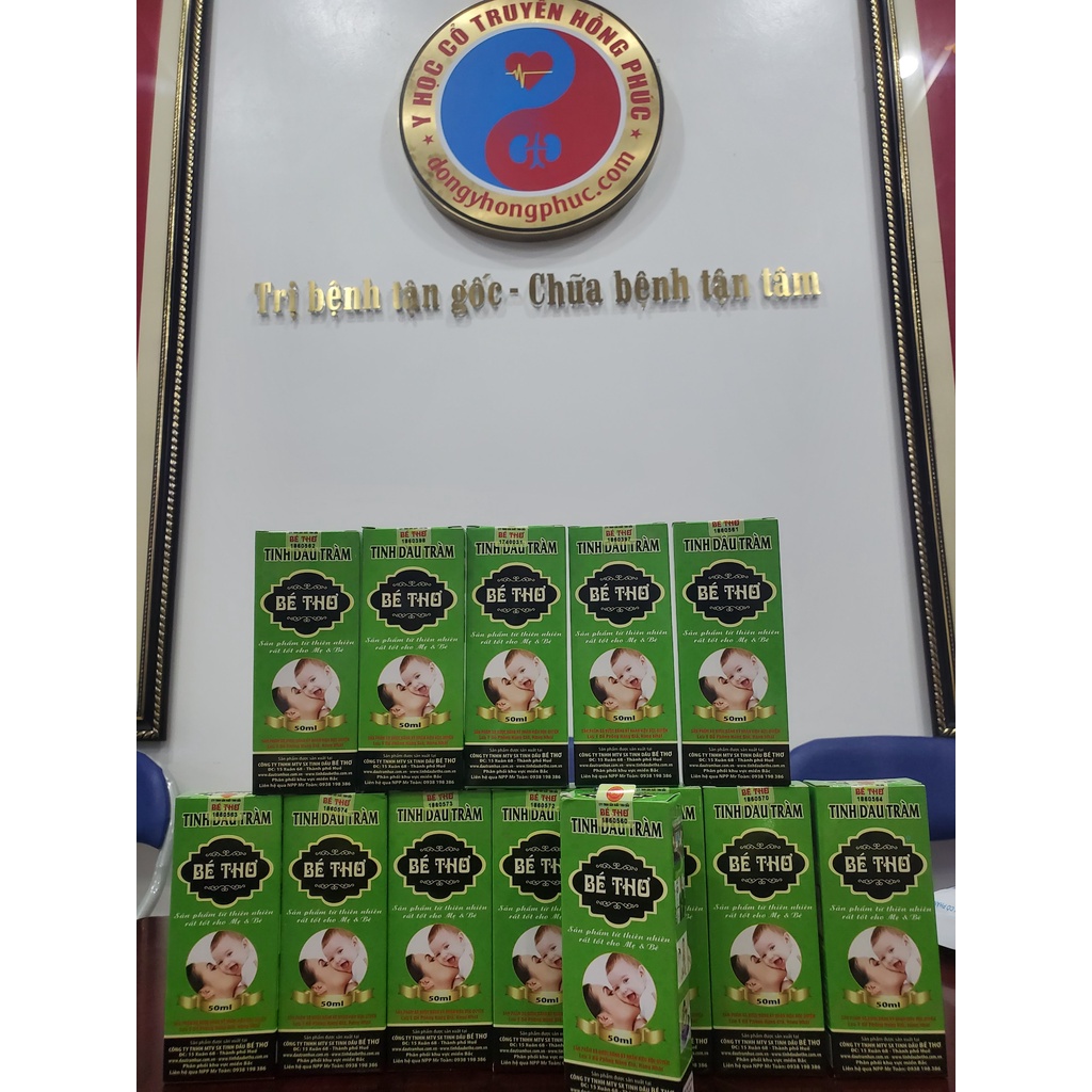 TINH DẦU CHÀM BÉ THƠ - 50ML - phòng cảm cúm, xông mũi họng, giảm ho, tăng đề kháng