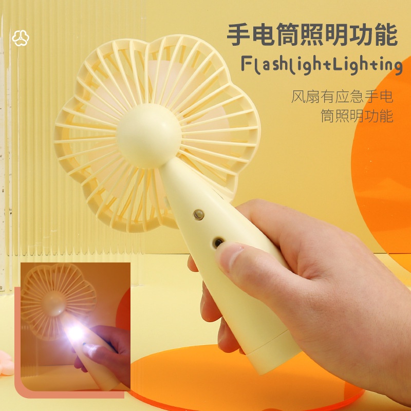 Quạt Mini Cầm Tay Họa Tiết Hoạt Hình Phong Cách Mới 2022 FT2511