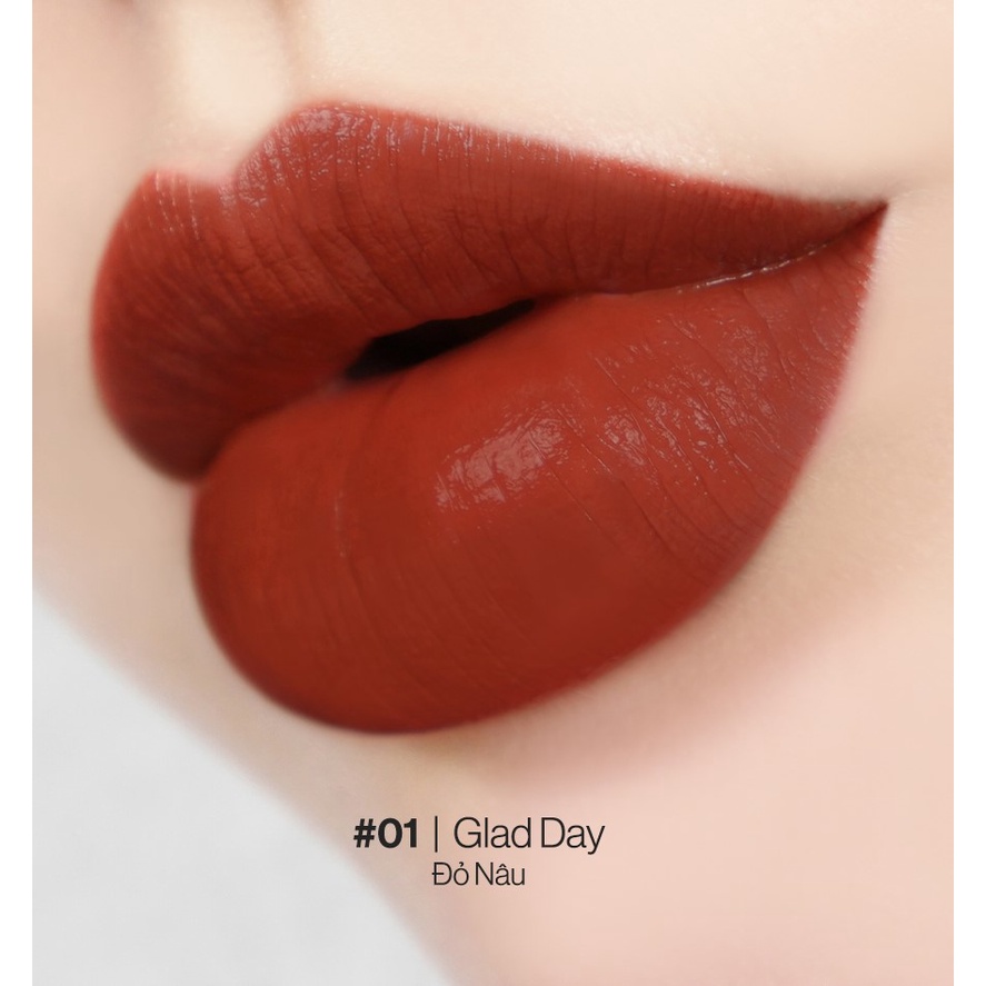 CHÍNH HÃNG: Son Kem Siêu Lì, Lâu Trôi, Mịn Mượt Nhẹ Môi Gilaa Long Wear Lip Cream 5g