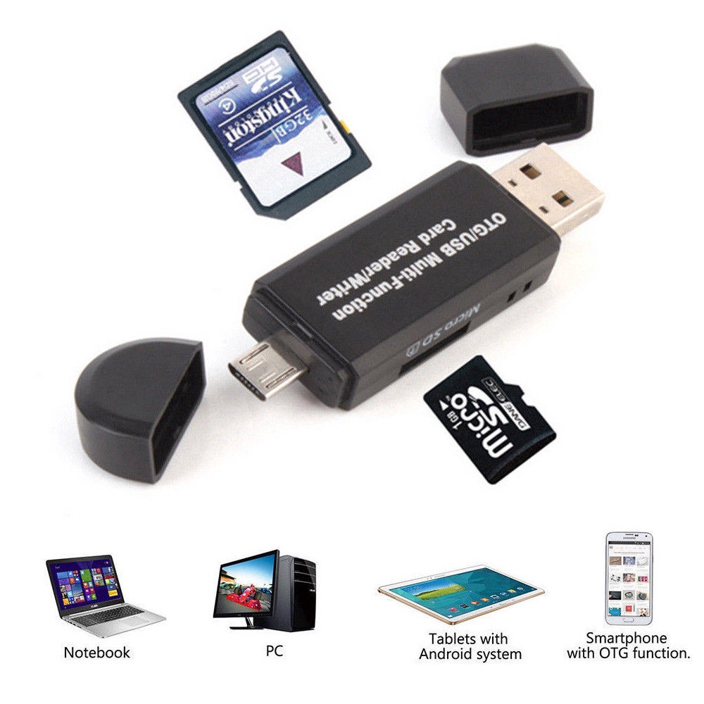 Đầu Đọc Thẻ Nhớ Micro Usb Otg Sang Usb 2.0