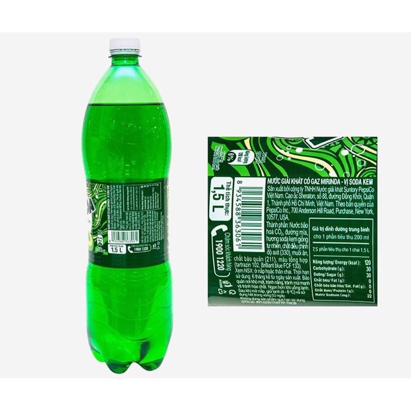 1 Lốc nước ngọt có gas  Fanta/Coca/Mirinda/Sprite chai 1.5L