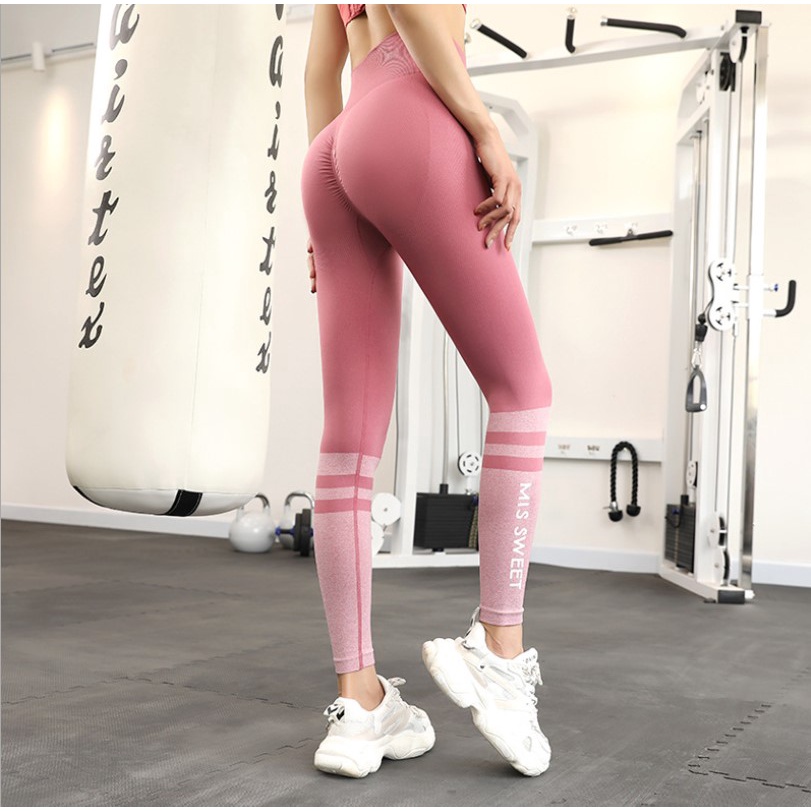 Quần dài tập gym nữ chun mông legging nâng mông siêu co dãn thiết kế nổi bật Zenie Q17