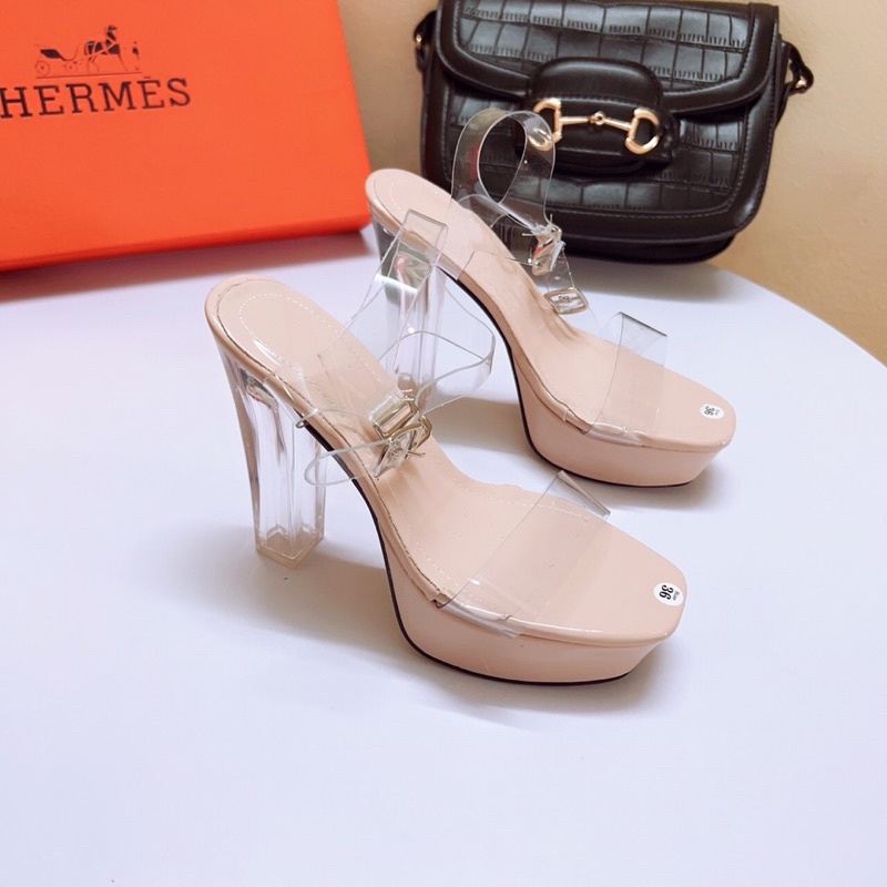 [Xưởng giày dép nữ] Giày sandal cao gót 12p đúp đế trước quai trong gót trong đi chắc chân