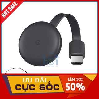 GIÁ GIẢM SÂU Google Chromecast 3 - thiết bị trình chiếu cho Tivi, Máy chiếu, điều khiển giọng nói, xem phim, xem camera,