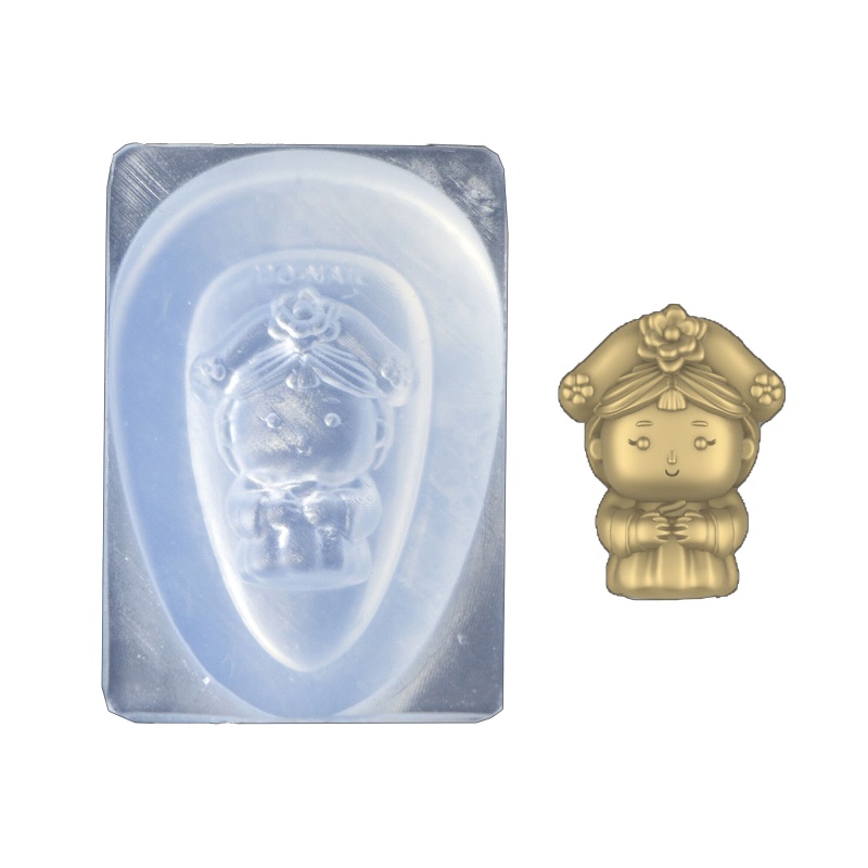 Khuôn Silicone Hình Gấu 3D Dùng Trang Trí Móng Nghệ Thuật DIY