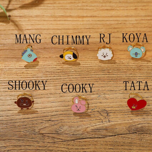 Nhẫn đeo tay BT21