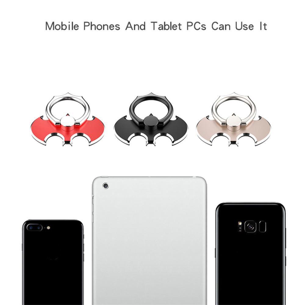 Giá Đỡ Điện Thoại Dạng Nhẫn Đeo Tay Hình Dơi Xoay 360 Độ Bằng Kim Loại