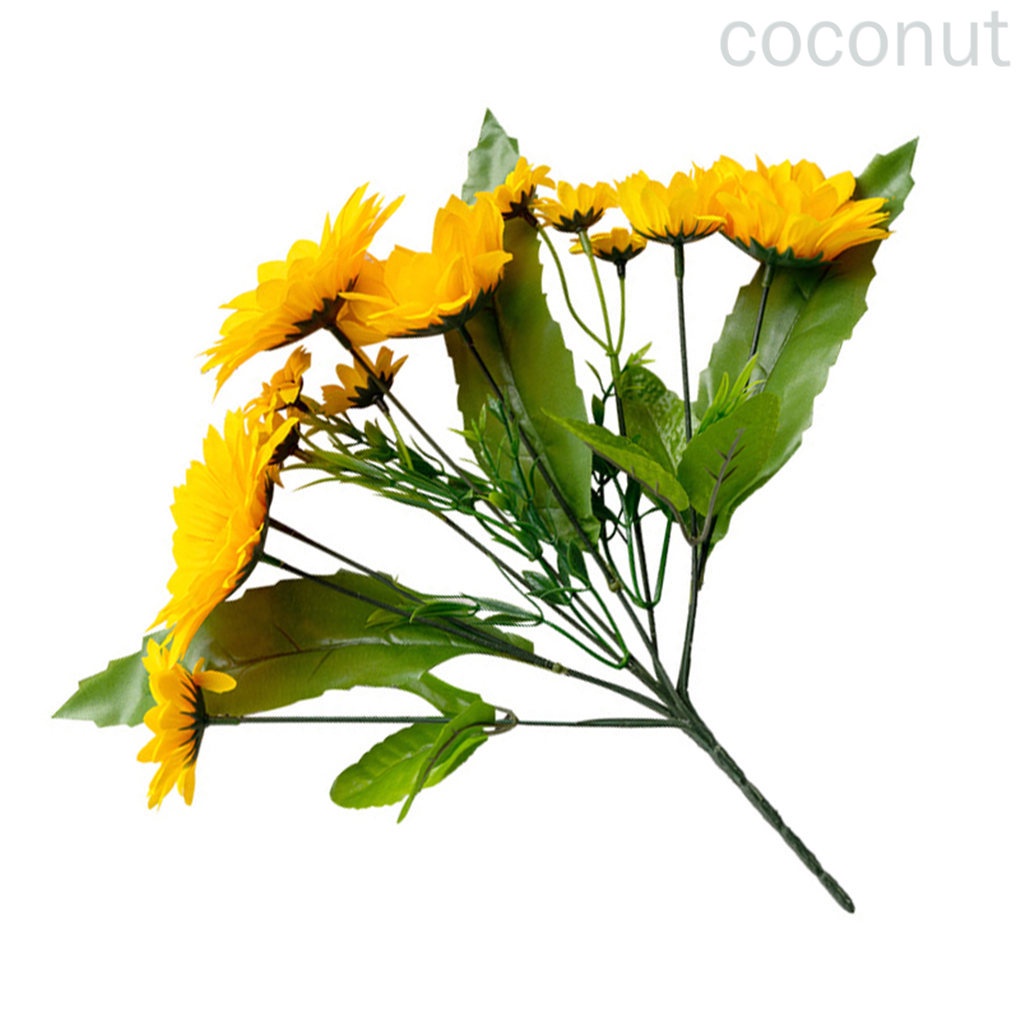 Bó hoa hướng dương nhân tạo gồm 9 bông dùng để trang trí nhà