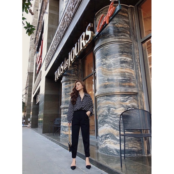 Quần Baggy Tây Bigsize Nút Bọc Bigsize Quỳnh Anh 55kg Đến 100kg (M/L/XL/XXL)