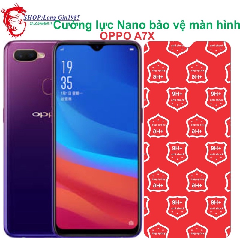 Oppo A7X Cường lực dẻo Nano chống va đập chống trầy xước tốt
