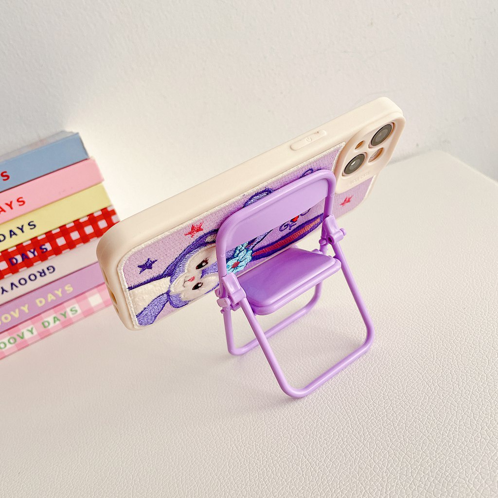 Giá trị điện thoại / máy tính bảng để bàn bằng pc thiết kế hình ghế dễ thương sáng tạo đơn giản tiện lợi dễ mang theo