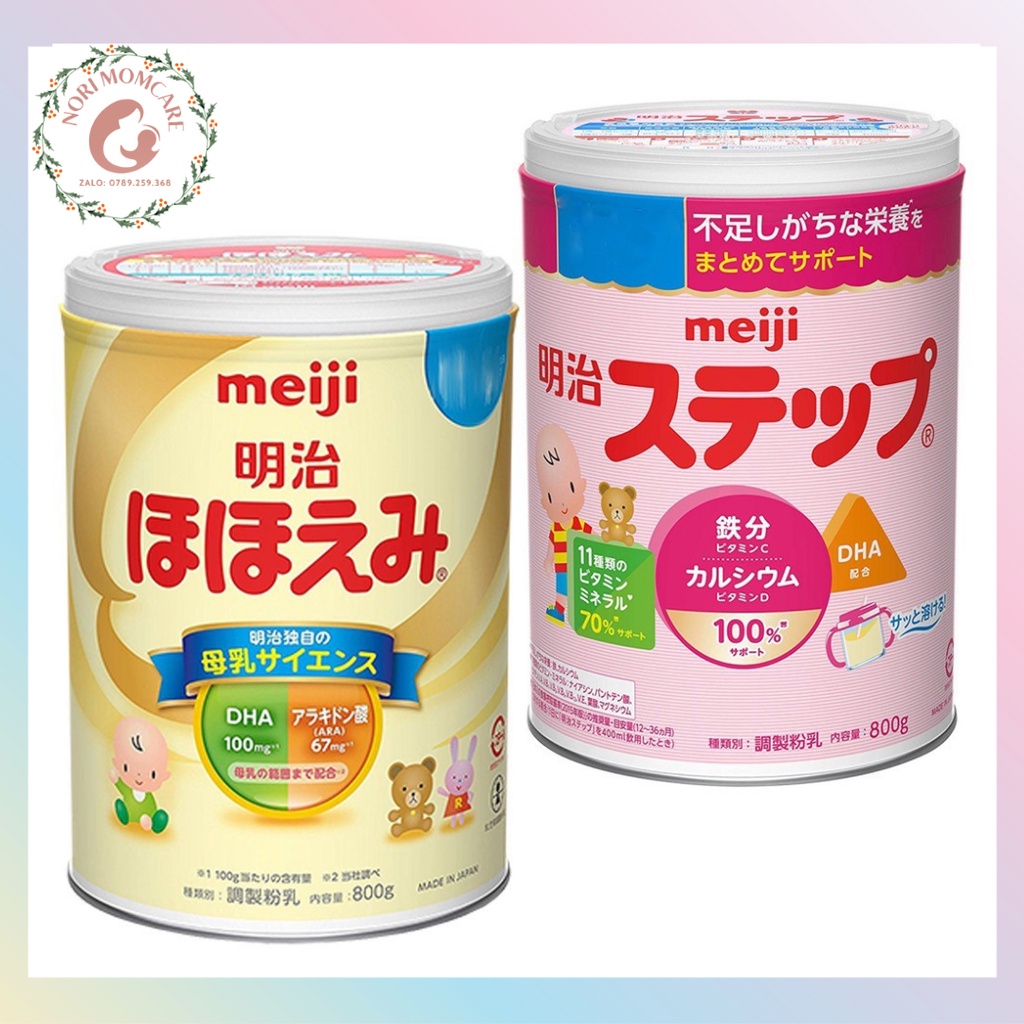 Sữa bột Meiji nội địa Nhật cho bé từ 0-3/ 1-3 tuổi, sữa Meiji số 0 và số 9 cho trẻ sơ sinh và em bé 