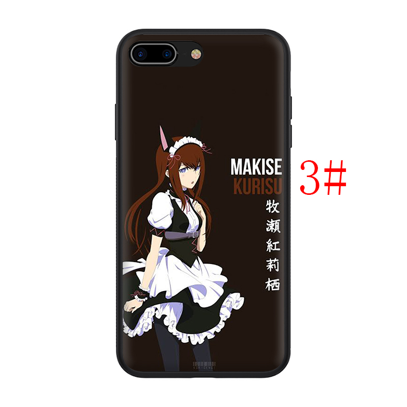 Ốp điện thoại TPU silicone mềm in hình hoạt hình Steins Gate T156 cho iPhone 8 7 6S 6 Plus 5 5S SE 2016 2020
