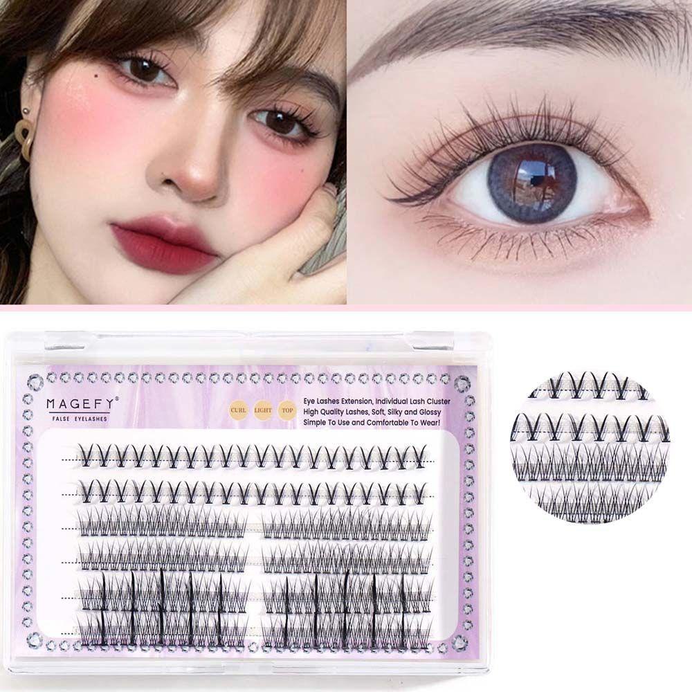 Hộp Lông Mi Giả Hình Đuôi Cá Trang Điểm DIY