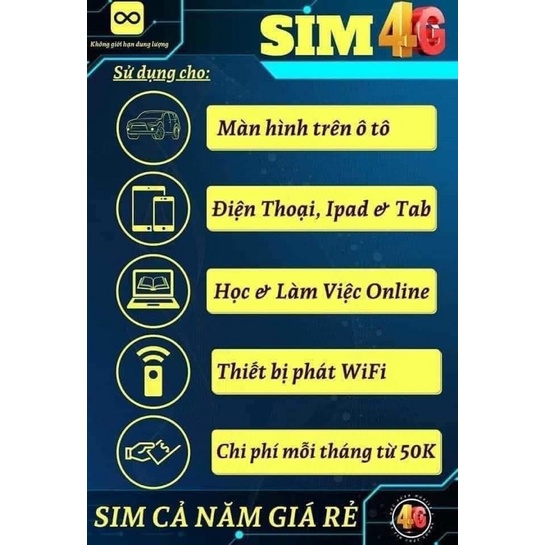 Sim 4g Mobifone dip50 dthn ed50 cl50 cf50 fd50 c90n c50n học online y60  thaga100  1tỷ gb 50k sim 4g năm toàn quốc