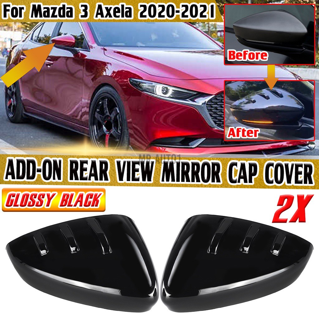 Ốp Viền Gương Chiếu Hậu Chuyên Dụng Cho Xe Hơi Mazda 3 Axela 2020-2021