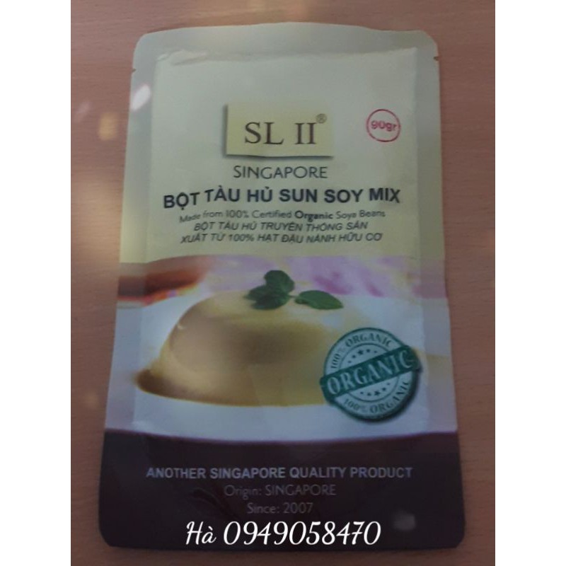 Bột tàu hũ Singapore Sun Soy Mix 90g/gói