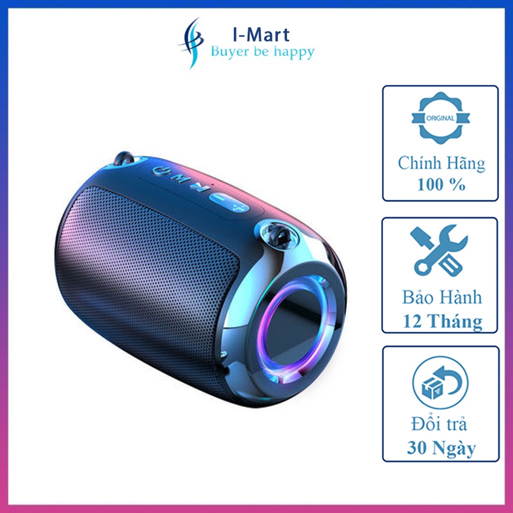 Loa Bluetooth Bass Mạnh S1, Bass Siêu Trầm, Kết Nối Đa Cổng, Loa Nghe Nhạc Âm Thanh Hifi, Pin Trâu, Có Dây Đeo, Đèn LED