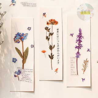 Nhãn dán sticker hoa 2 Tả Bí Lù Store