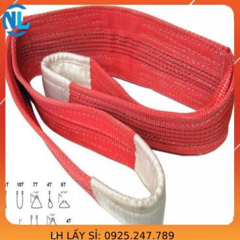 Dây cáp vải cẩu hàng 5 Tấn - bản 125mm - Hệ số 5:1 - 3 Mét