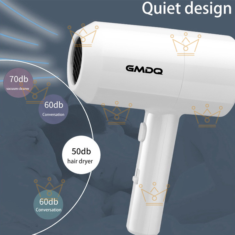 Gmdq Nóng&amp;Máy Sấy Tóc Ion Âm Gắn Tường Với Giá Đỡ USB Màu Đen Đầu Cắm EU