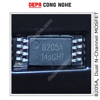 8205a, dual n-channel mosfet, tssop-8, ic bảo vệ sạc pin lithium, hãng hottech