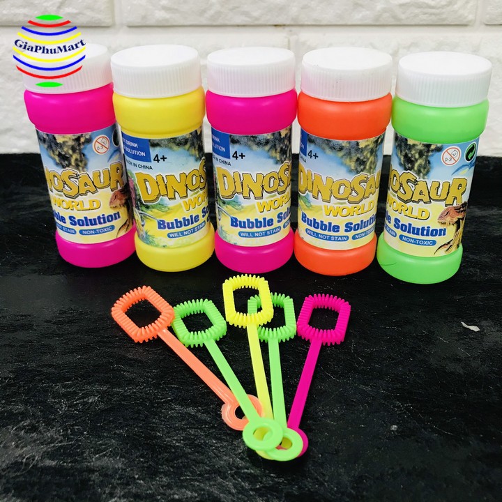 Thổi Bong Bóng Xà Phòng - Vỉ 5 Chai Thổi Bong Bóng Xà Phòng