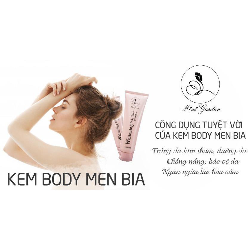 Combo Sữa Tắm & Kem Body Men Bia MiniGarden Dưỡng Da Hiệu Quả Tốt Và Nhanh Hơn