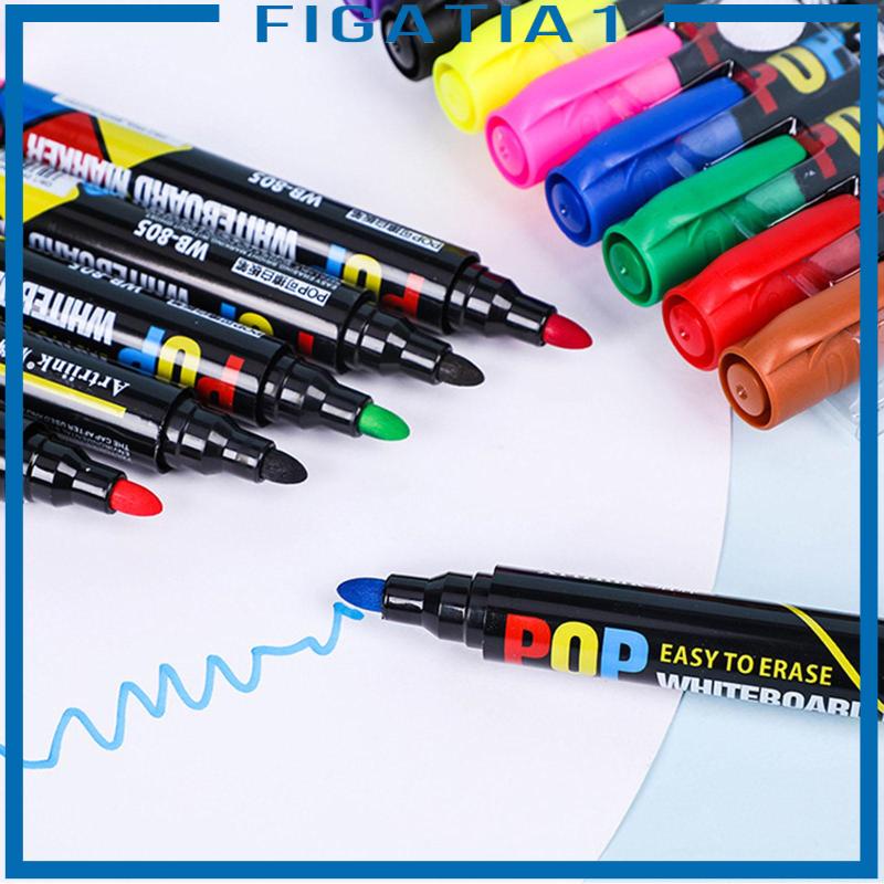 [figatia1] Bảng Trắng Lau Khô Nhiều Màu Sắc Cho Giáo Viên Trẻ Em 8 Màu