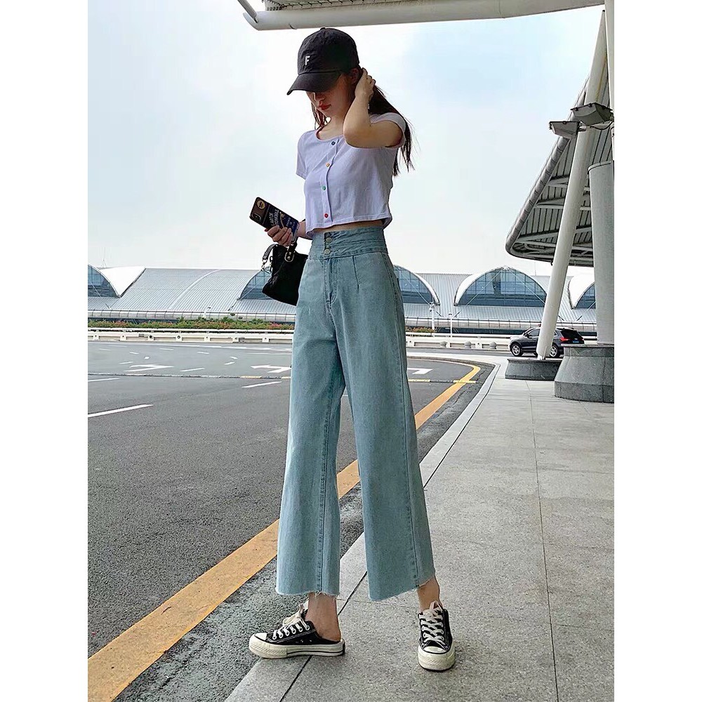 [ KINH ĐIỂN!!!, SIÊU ĐẸP ] Quần Ống Rộng Nữ Cao Cấp NITIQC Bản Lưng Cao-NL12308