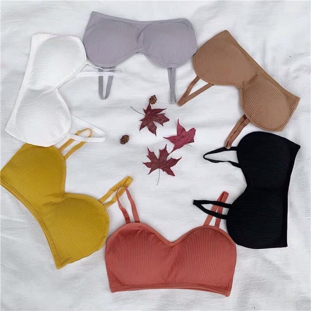 Bra gân cúp ngực