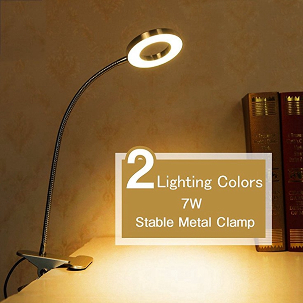 Đèn LED để bàn dạng kẹp dùng cho phòng ngủ Nhận 1 bộ sạc 1A MIỄN PHÍ