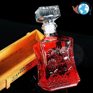 Bình đựng rượu thủy tinh cao cấp 750ml.