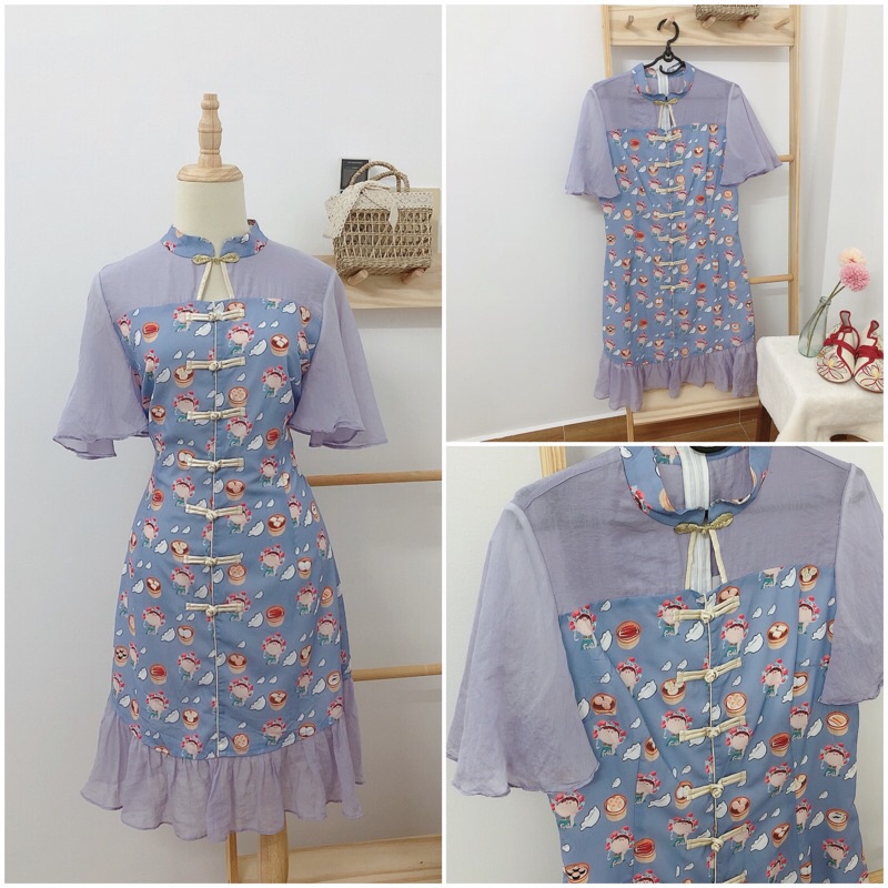 Sườn xám cách tân trendy có size 70 kg