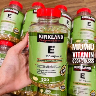 Vitamin e kirkland 400 iu 500 viên của mỹ date mới nhất