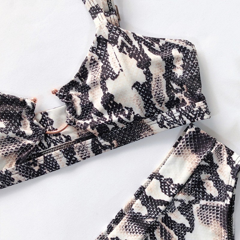 XIXI Bộ Bikini 2 Mảnh Họa Tiết Da Báo Gợi Cảm Cho Nữ