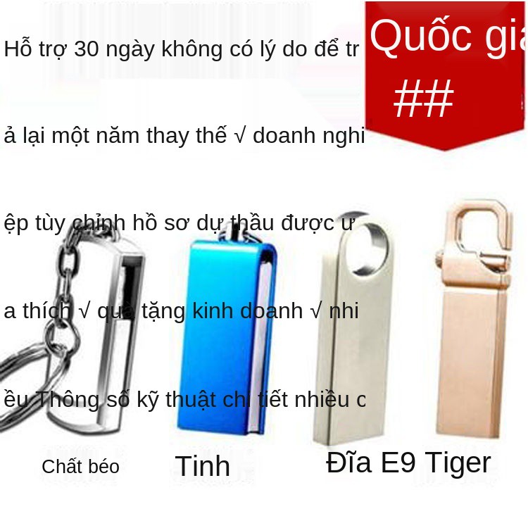 Ổ đĩa flash USB 8g chính hãng 2G 1g Ổ đĩa USB flash kim loại 4G Đấu thầu Triển lãm ổ đĩa flash USB Quà tặng ổ đĩa flash | BigBuy360 - bigbuy360.vn