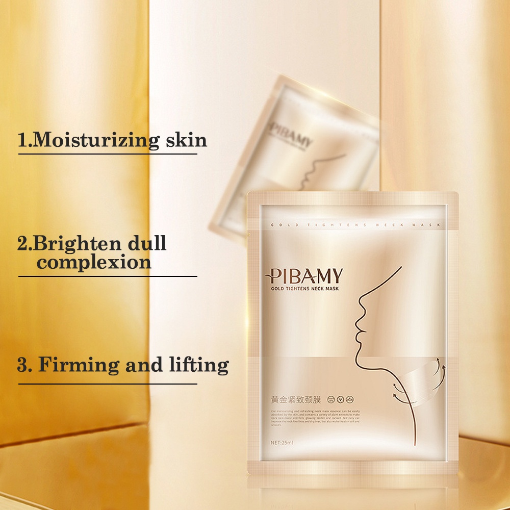 Set 10 Mặt Nạ Cổ Dưỡng Ẩm Thu Nhỏ Lỗ Chân Lông Làm Mờ Nếp Nhăn Nuôi Dưỡng Da