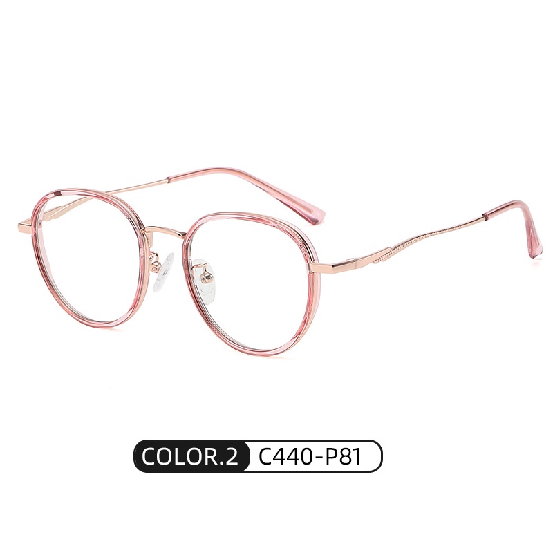 Mắt kính ZELIN ZC808 gọng tròn kim loại chống ánh sáng xanh phong cách retro