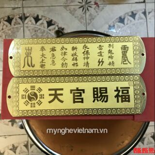 Kim bài thiên quan tứ phước bằng đồng cao cấp