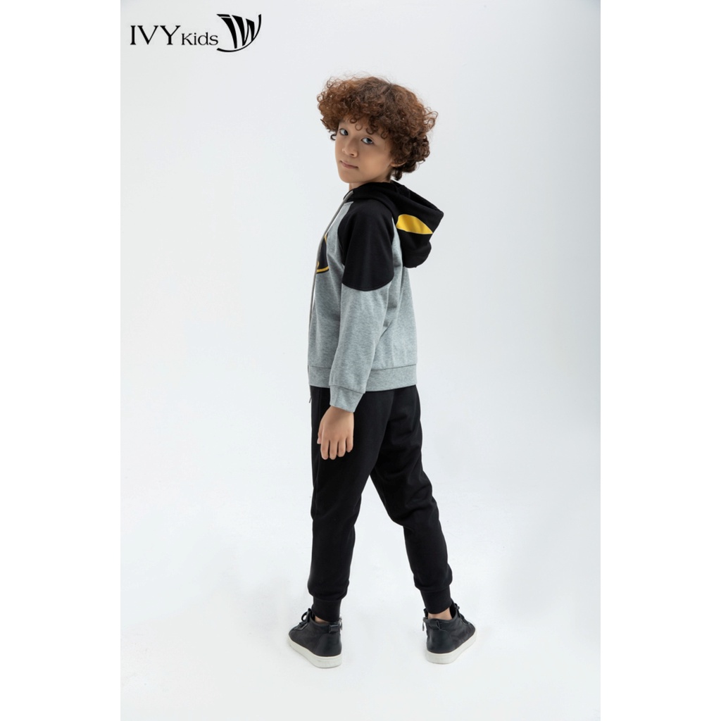 Áo thun có mũ batman bé trai IVY moda MS 59K1184