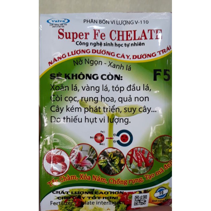 Phân bón vi lượng F5 (Fe)