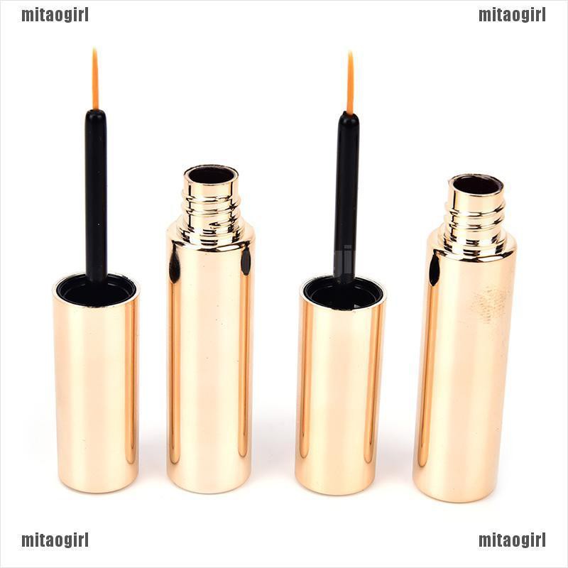 [Hàng mới về] Set 1/5 ống mascara rỗng 8ml đựng kem trang điểm lông mày vỏ màu vàng đồng